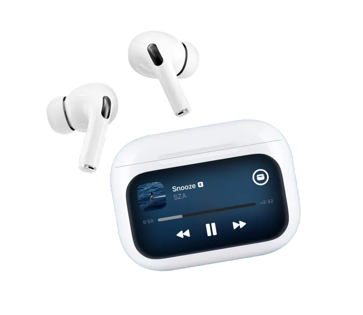 New A9 Pro Earphones _ A9 pro Touch Screen ANC Wireless Headset _ TWS Noise Cancelling Earbud Bluetooth _ Headphone 5.4 Support APP Long Battery life original airpods pro